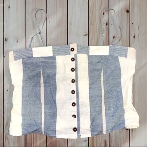 O’niell Chambray Striped Tube Top